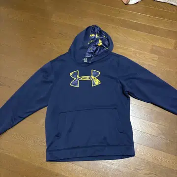 Under Armour 네이비 후드 부착 후드티