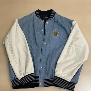 BEAMS HEART 데님 바시티 자켓 M