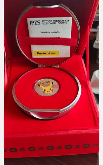 이탈리아 우체국 한정판 포켓몬 순은 메달