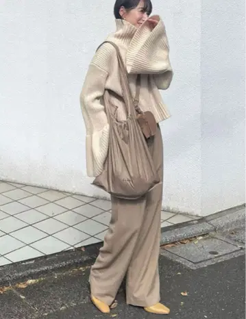 CLANE BELL SLEEVE TURTLE KNIT TOPS