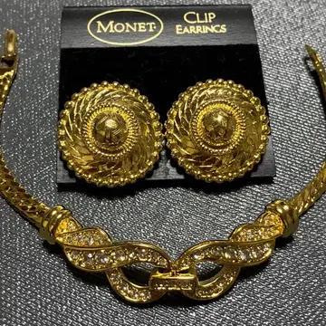 새상품급 MONET 모네 귀찌 NAPIER 네이피어 팔찌 세트