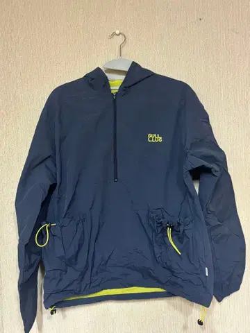 common gull products 네이비 후드 부착 나일론 자켓