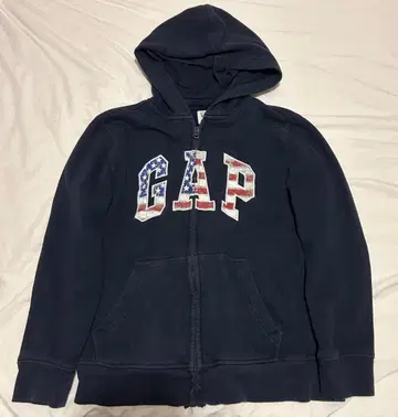 GAP 미국 국기 디자인 후드티 네이비