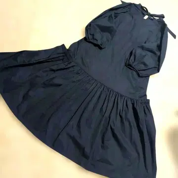 ZARA 코튼 블랙 티어드 와이드 원피스 미사용 M