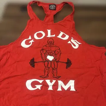 GOLD'S GYM 레드 탱크탑 L