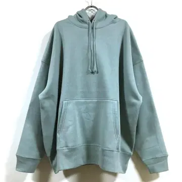 새상품 속기모 빅 실루엣 후드티 무지 남성용 스모키 그린 XL