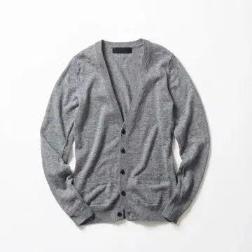 [ 새상품급 ] 03 BY KNITTO3 캐시미어 100% 가디건 그레이