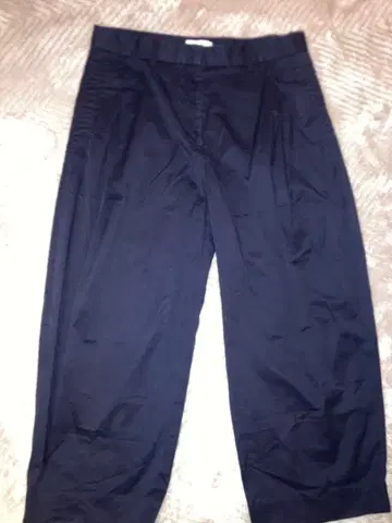 COS 네이비 와이드 팬츠 플리츠