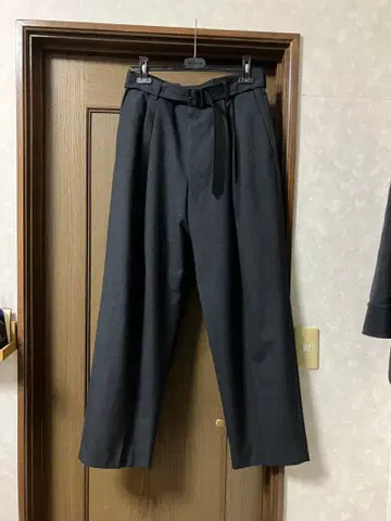 dries van noten 19aw 벨티드 슬랙스 2턱