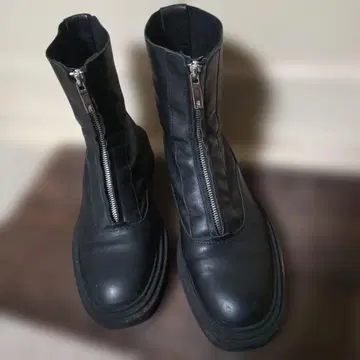 블랙 지퍼 부츠 사이즈 40