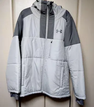 언더아머 나일론 패딩 자켓 후드티 남성용 L 사이즈 새상품급입니다