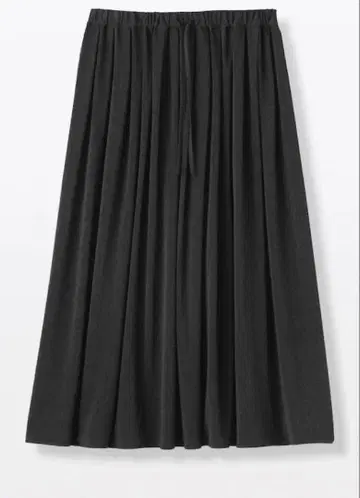 무인 플리츠 저리 스커트