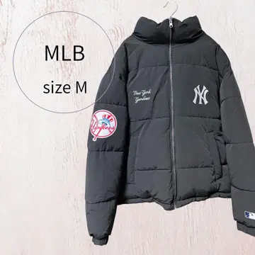 미사용 MLB/2WAY 리버서블 오버 사이즈 스탠드 패딩 자켓