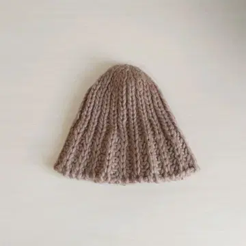 청키한 니트 모자 브라운