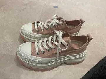 컨버스 통굽 핑크 스니커즈