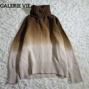 새상품급 갤러리 바이 파인 울 그라데이션 니트 터틀넥