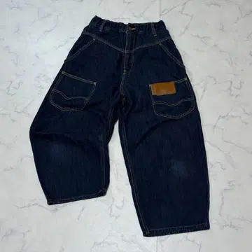 Lee x 메르시보쿠 콜라보 뒤앞 와이드 배기 데님 팬츠