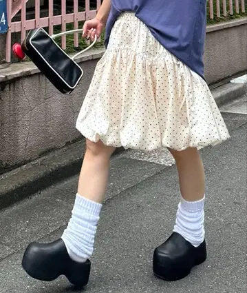 Alley Tokyo 벌룬 리본 스커트