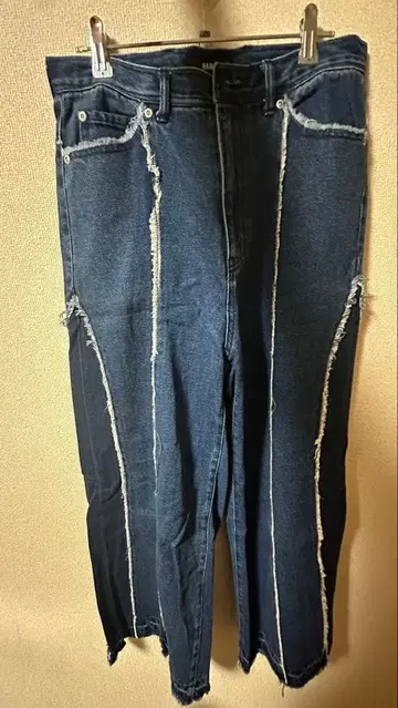 HARE 컷오프 디자인 데님 팬츠 블루