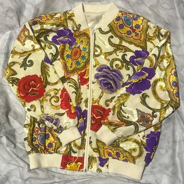 꽃무늬 봄버 자켓