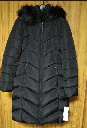 새상품 미사용 택 포함 캘빈클라인 여성용 롱 퍼프 다운 자켓