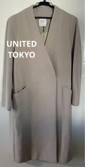 UNITED TOKYO V넥 노카라 코트 S 사이즈