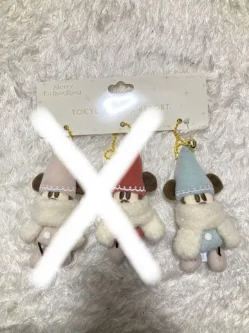 디즈니 리조트 리루린린 크리스마스 봉제 인형 참 스카이블루