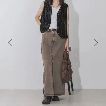 지나시스 스커트 데님