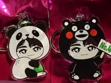 팬더와 곰 아크릴 키링 세트