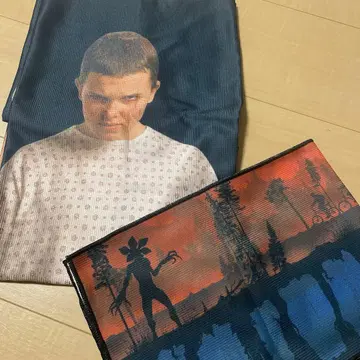 기묘한 이야기 제일복권 B상, D상 타월 2개