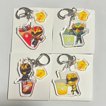 고쥬우쟈 디퍼단 콜라보 아크링 키링 4점