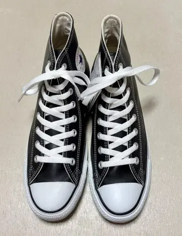컨버스 올스타 가죽 HI 블랙 26cm 새상품