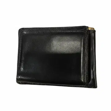 글렌로얄 머니클립 가죽 이단 접기 블랙