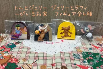 톰과 제리 제리와 태피가 있는 집 피규어 전 4종