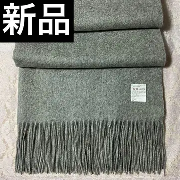 [ 새상품 ] 샵 채널 캐시미어 100% 스톨 머플러 멜란지 그레이