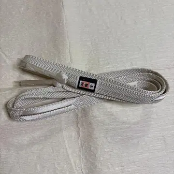 수제 끈 허리띠 아이보리 화이트 계열 M 사이즈