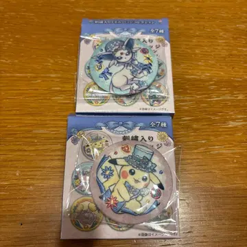 포켓몬 자수 싸개 배지 컬렉션 에브이 피카츄 캔뱃지