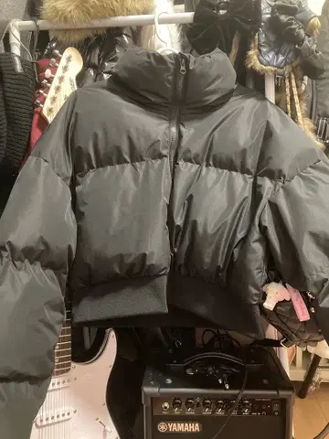 블랙 다운 자켓