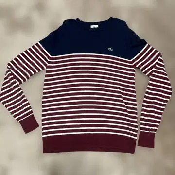 LACOSTE 스트라이프 니트 스웨터 사이즈 4
