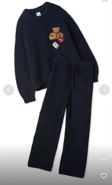 젤라또피케 베비모코 코베아 자수 풀오버 & 롱 팬츠 세트