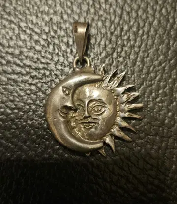 선앤문 달 태양 목걸이 펜던트 탑 실버 멕시코 잡화