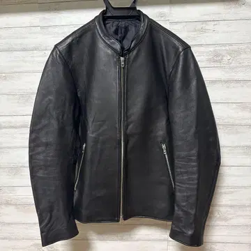 리돔 천연 가죽 싱글 라이더 자켓 일본제 M
