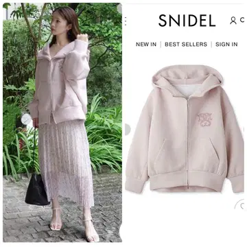 신상 새상품 SNIDEL 볼륨 후드티 2025AW