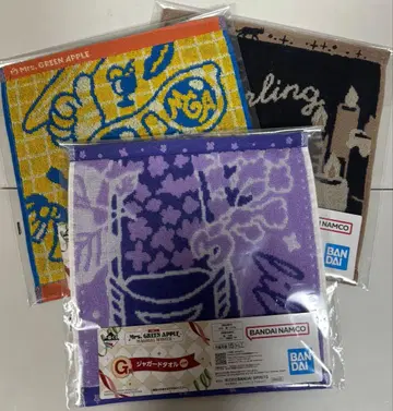 Mrs. GREEN APPLE 제일복권 G상 자카드 타월 3개 세트