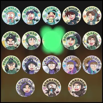 닌타마 란타로 최강의 군사 트레이딩 미니 캐릭터 캔뱃지 17종