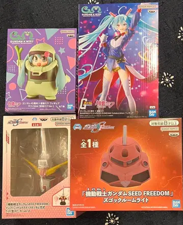 하츠네 미쿠 건담 건담 SEED freedom 프라이스 피규어 세트