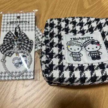 키티 쌍둥이 코디 파우치 키링