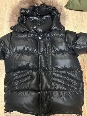 CAMP7 블랙 다운 자켓 L 사이즈