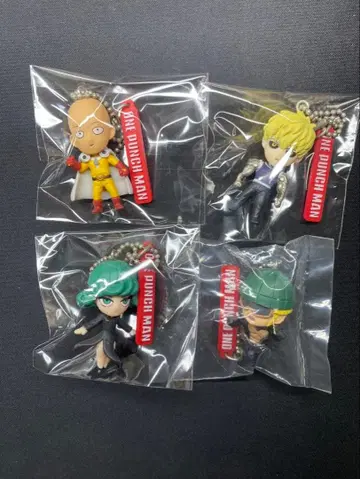 원펀맨 가챠 마스코트 키체인 4개