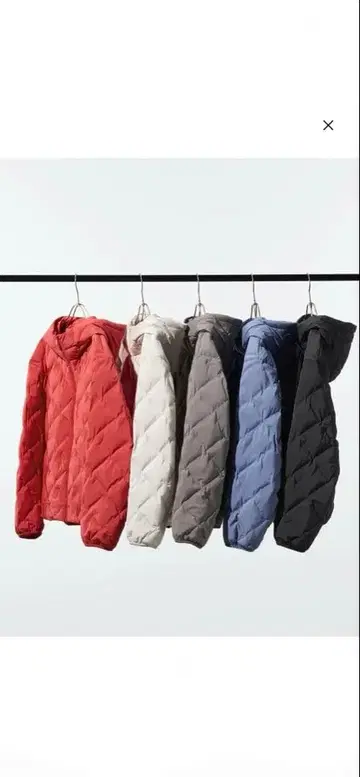 유니클로 퍼프 테크 후드티 내추럴 M 사이즈